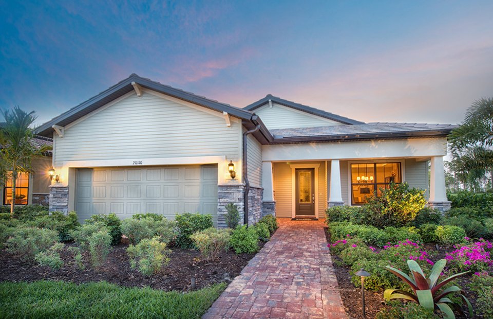 Martin Ray Model Home in Camden Lakes, Naples, by Pulte